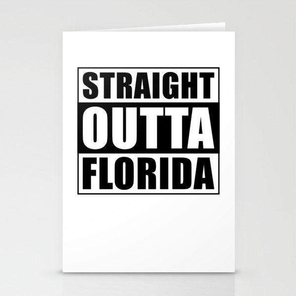 Straight Outta Florida Stationery Cards