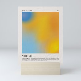 Virgo Astrology Zodiac Aura Gradient Art Print Mini Art Print