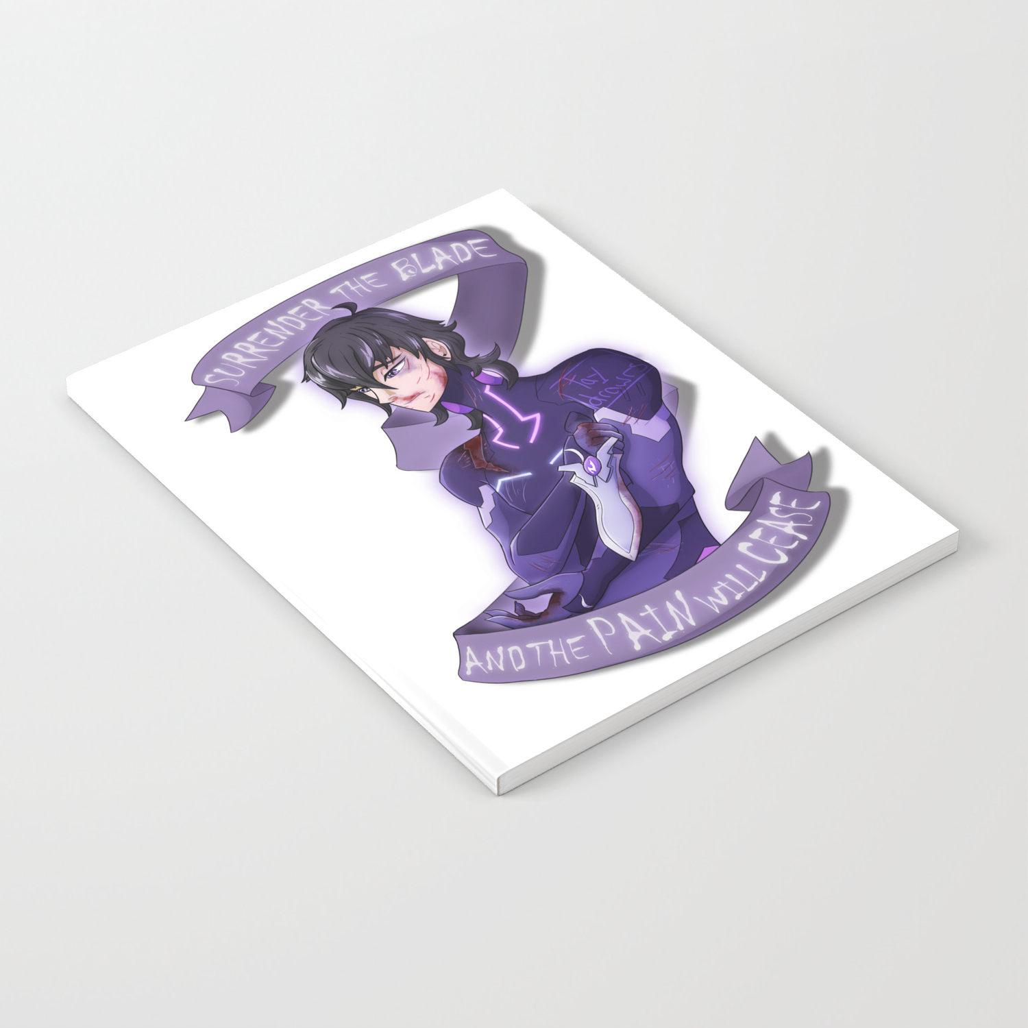 Keith Blade Of Marmora Notebook By Taydrawrs Society6