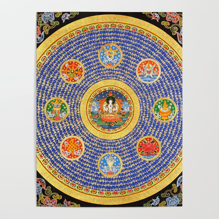 Hindu Buddhist Mandala 22 Poster