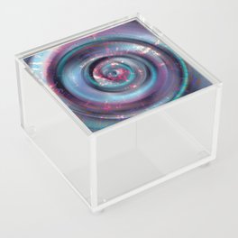 Color Sound-1 (blue pink metal abstract) Acrylic Box
