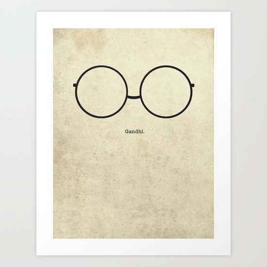 Gandhi Frames Art Print
