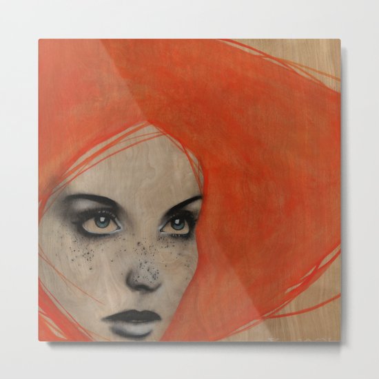 Red Metal Print