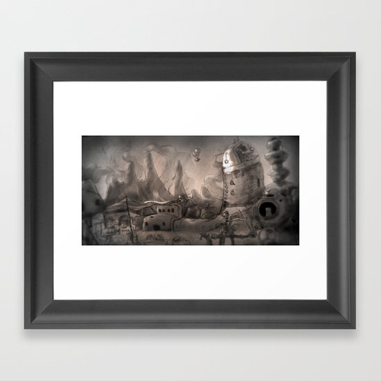 Trouble Framed Art Print
