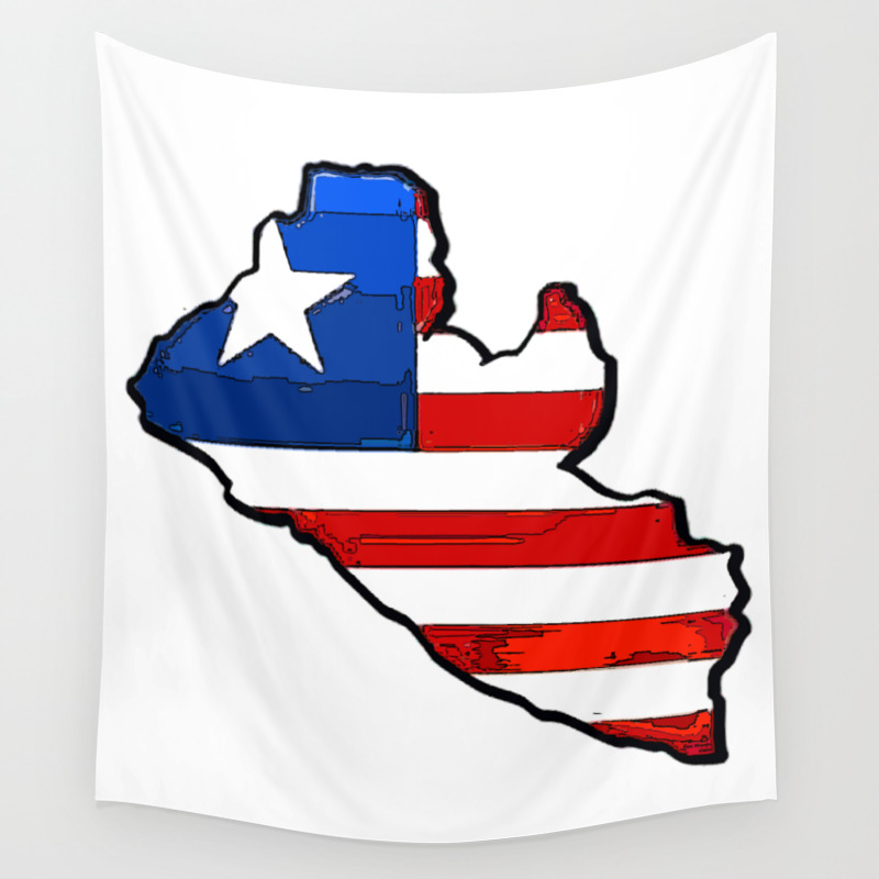 Monrovia West African Wall Decor Poster Liberia Map Art Print
