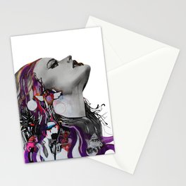 Wild Haired Woman Stationery Cards