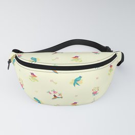Flower and bird Fanny Pack