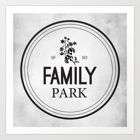 Family Park Art Print