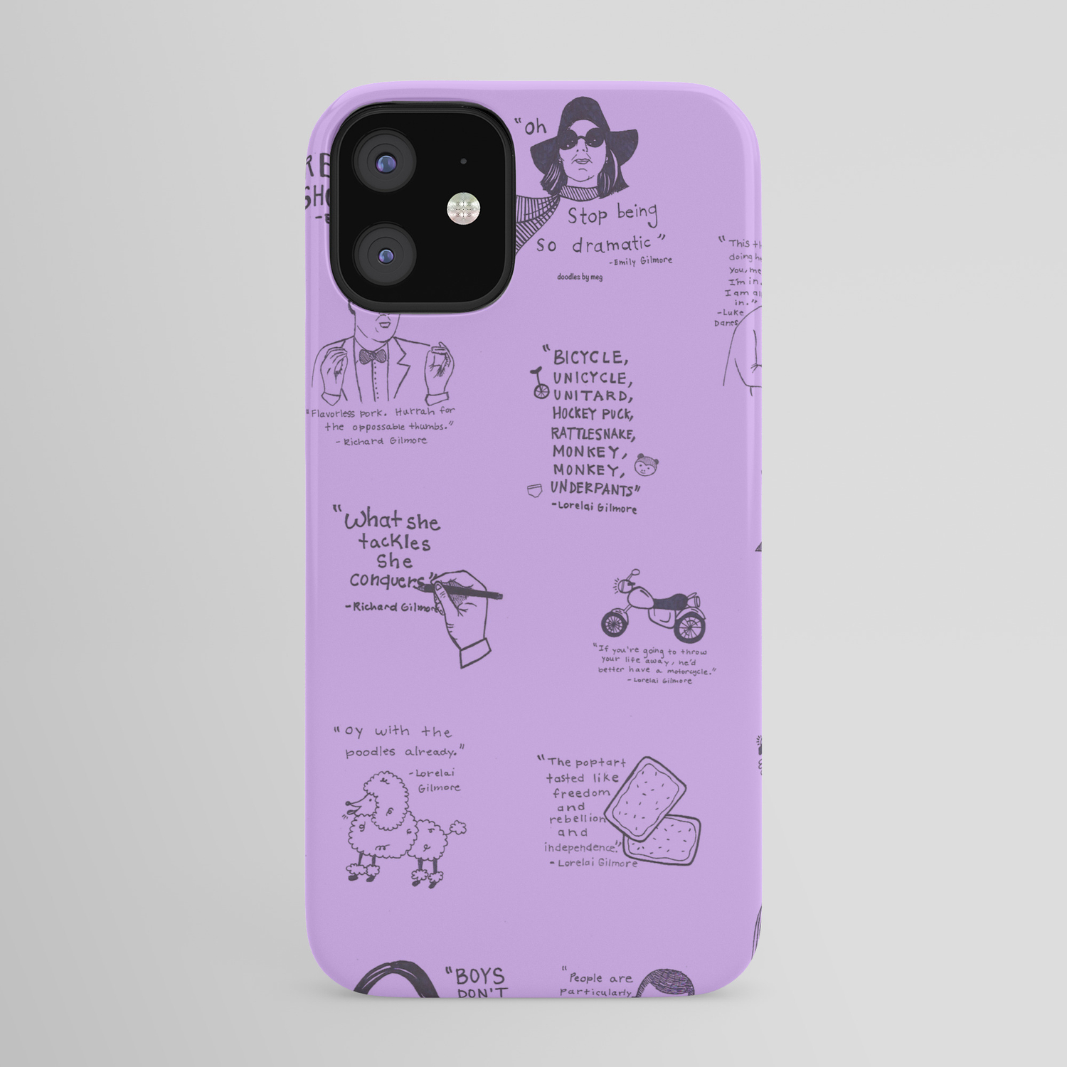 Gilmore Girls Quotes In Purple Iphone Case By Doodle By Meg Society6 Gilmore Girls Quotes In Purple Iphone Case By Doodle By Meg Society6