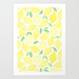 Summer Lemons Art Print