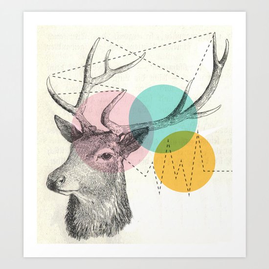 stitch doe Art Print