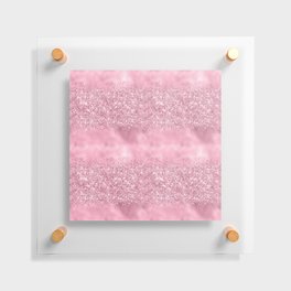 Glam Pink Glitter Pattern Floating Acrylic Print