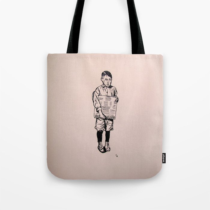1900 s paper boy Tote Bag