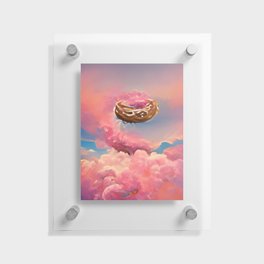 Flying Donut Floating Acrylic Print