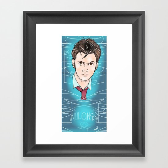 Allons-y Framed Art Print