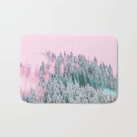 Forest Fog V5 #society6 #decor #buyart Bath Mat