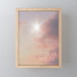 Less is More Framed Mini Art Print