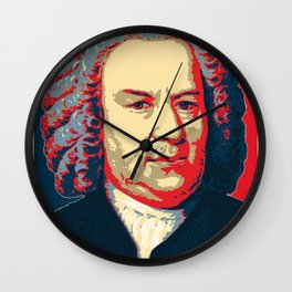 Johann Sebastian Bach Pop Art Wall Clock