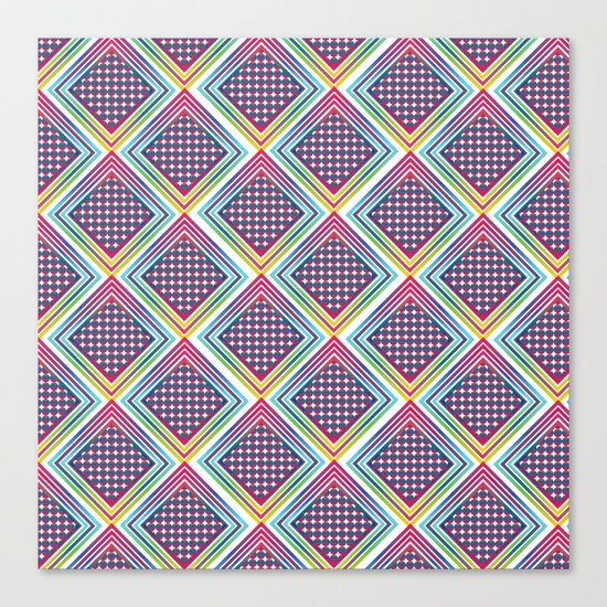 Gradient Rhombus Canvas Print