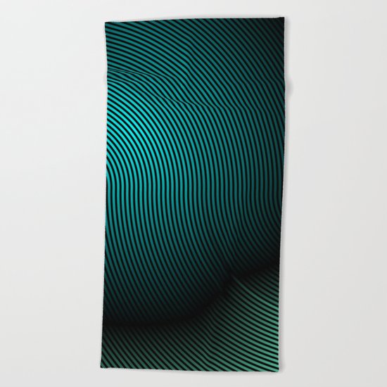 concentric 04 Beach Towel