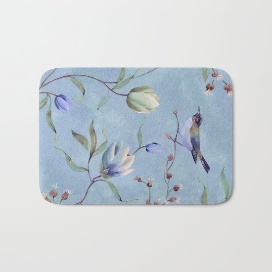 Summer bird Bath Mat