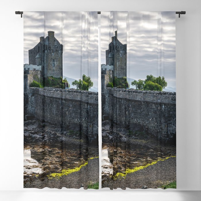 Great Britain Photography - Bridge Leading To Eilean Donan Castle Blackout Curtain