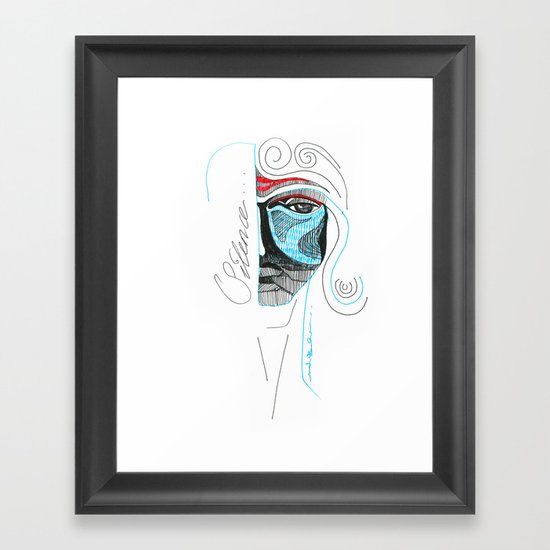 SILENCE Framed Art Print