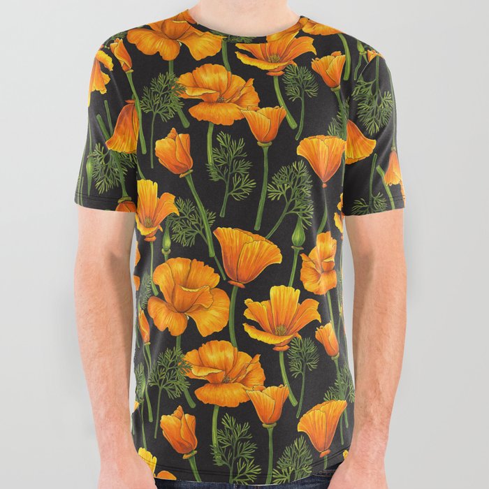 California poppies 2 All Over Graphic Tee