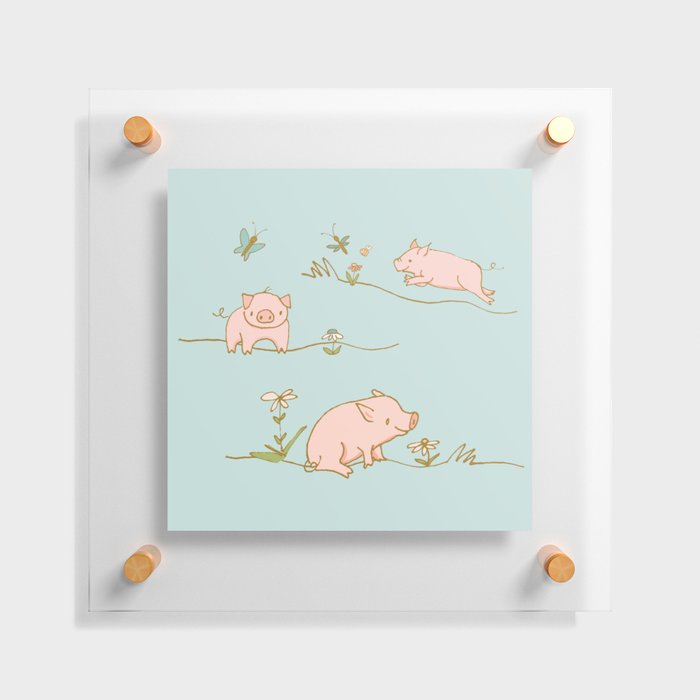 These Little Piggies Floating Acrylic Print
