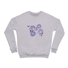 Very peri chrysanthemums Crewneck Sweatshirt
