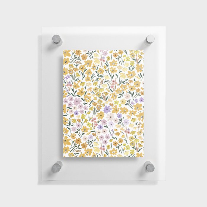 Flowery Meadow Colors 74D Floating Acrylic Print