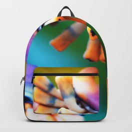 Colorful Heliconia Macro Backpack