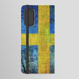 Sweden Flag In Grunge Style Android Wallet Case