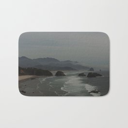 Cannon Beach Mountain Fog Bath Mat