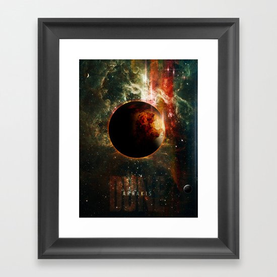 DUNE Planet Arrakis Poster Framed Art Print