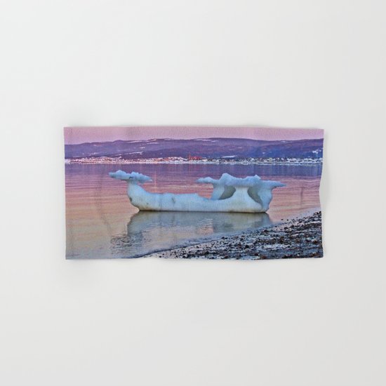 Viking Ice Ship Portrait Hand & Bath Towel