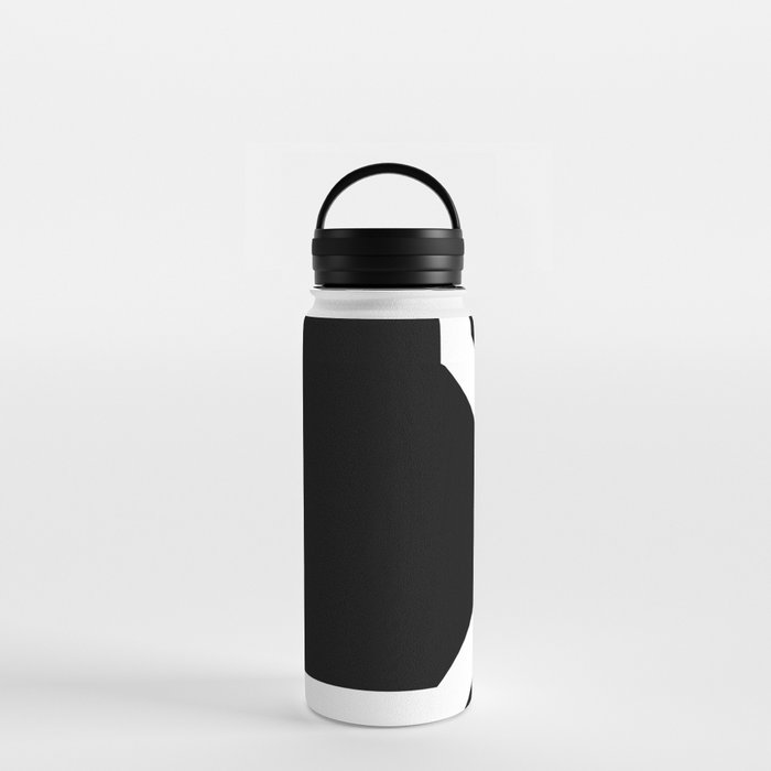 Black and white geometric modern Water Bottle