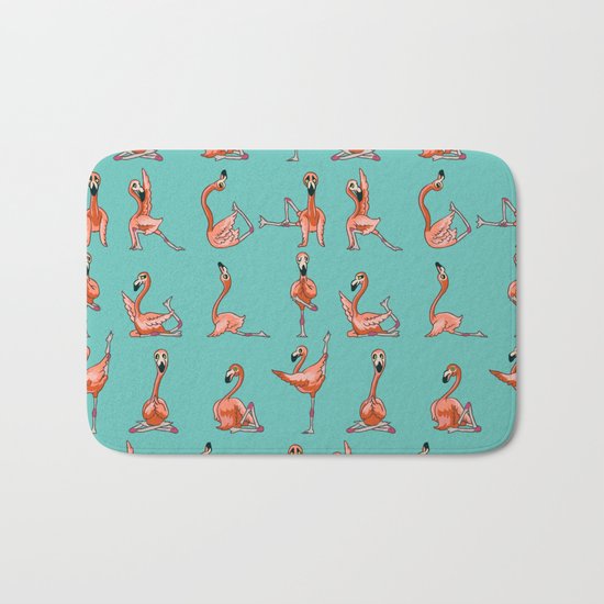 Flamingo Yoga Bath Mat