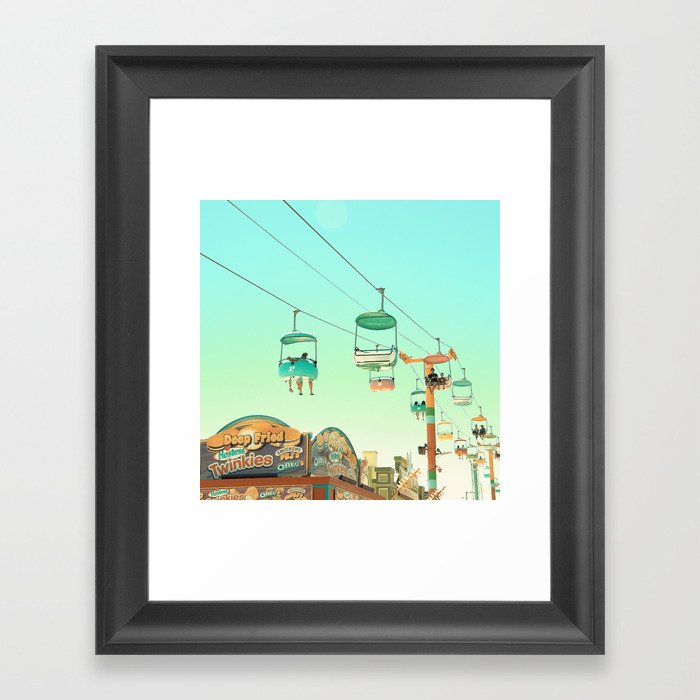 Santa Cruz (Sky Glider) Framed Art Print