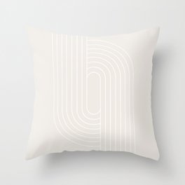 Oval Lines Abstract XXII Throw Pillow