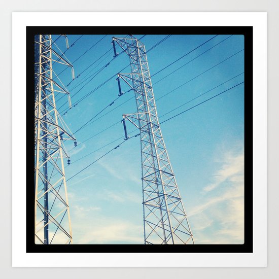 Structures In The Sky Art Print