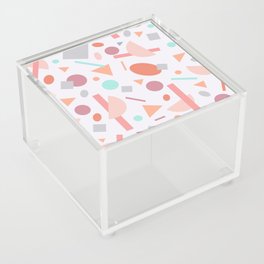 Geometric Abstract Shapes Minimal Pattern Acrylic Box