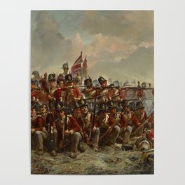 Elizabeth Thompson - The 28th Regiment at Quatre Bras Poster