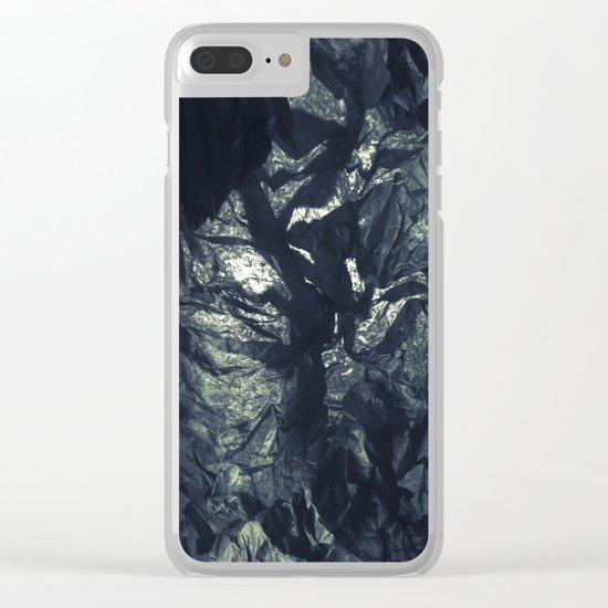 Black paper Clear iPhone Case