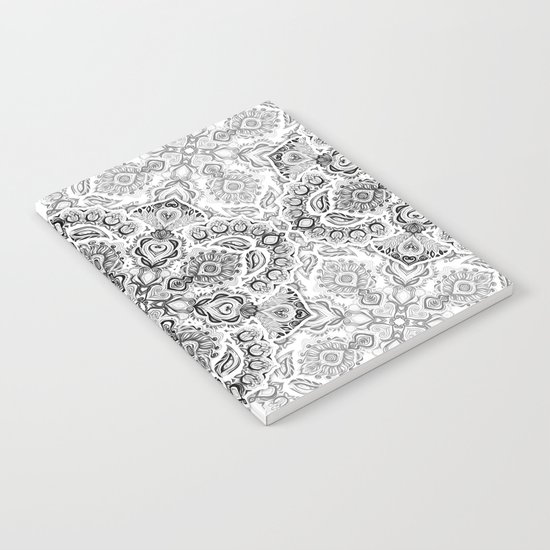 Pattern in Black & White Notebook