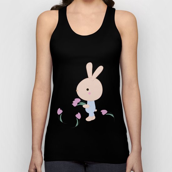 Kids cute cartoon bunny Unisex Tank Top