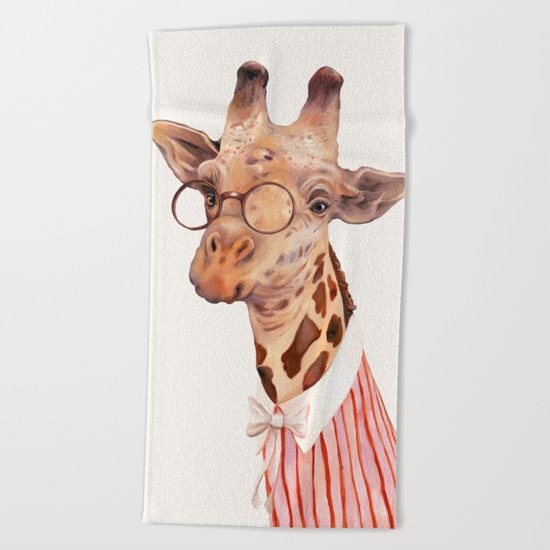 Giraffe Beach Towel