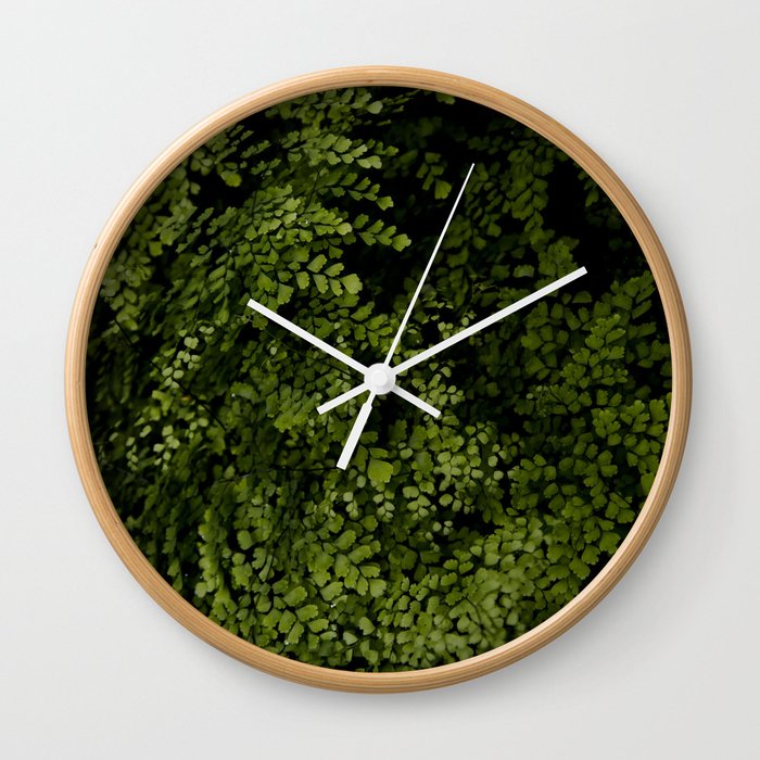 Small leaves Wall Clock