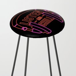 Listen and chill Neon Counter Stool