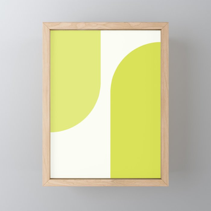 Modern Minimal Arch Abstract XLII Framed Mini Art Print